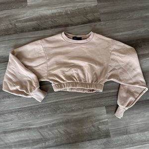 Nude Matte Collection Cropped Sweatshirt